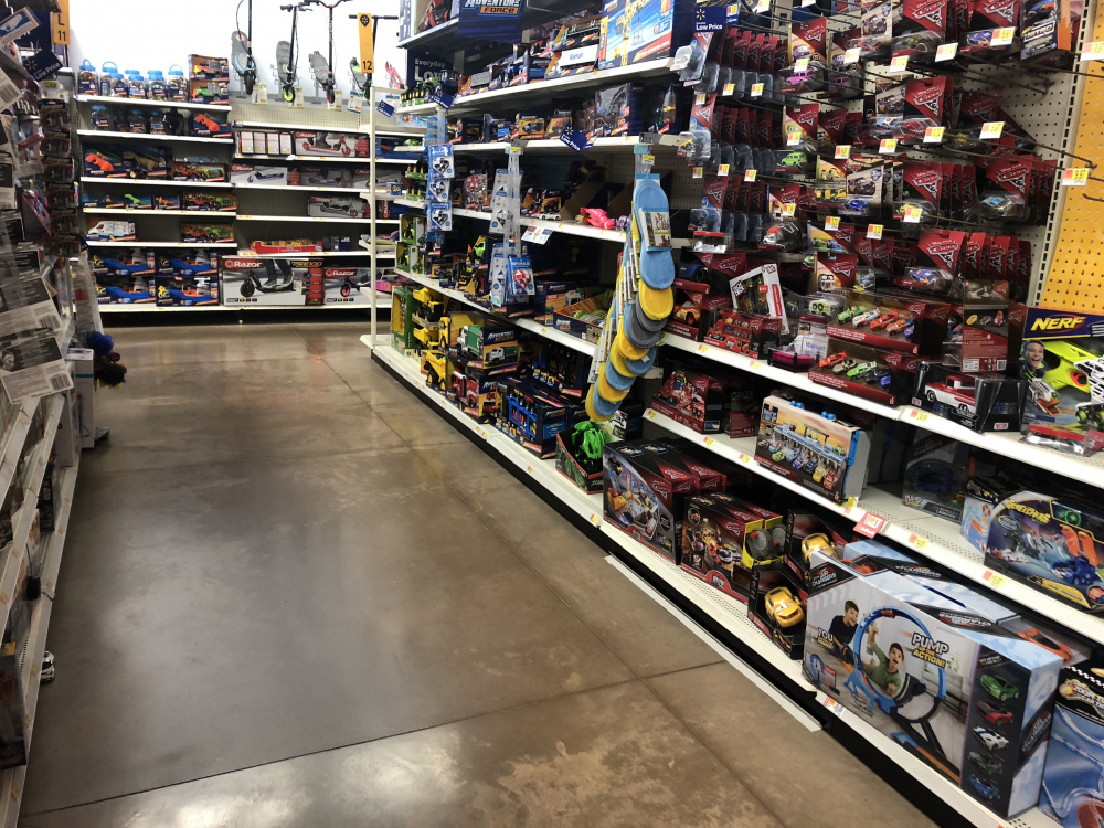 walmart toy shelf