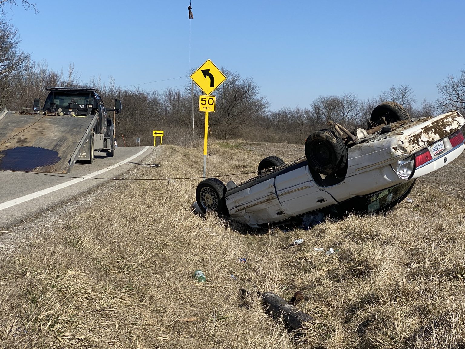 One Vehicle Rollover Sends One to Critical Care Hosptial Scioto Post