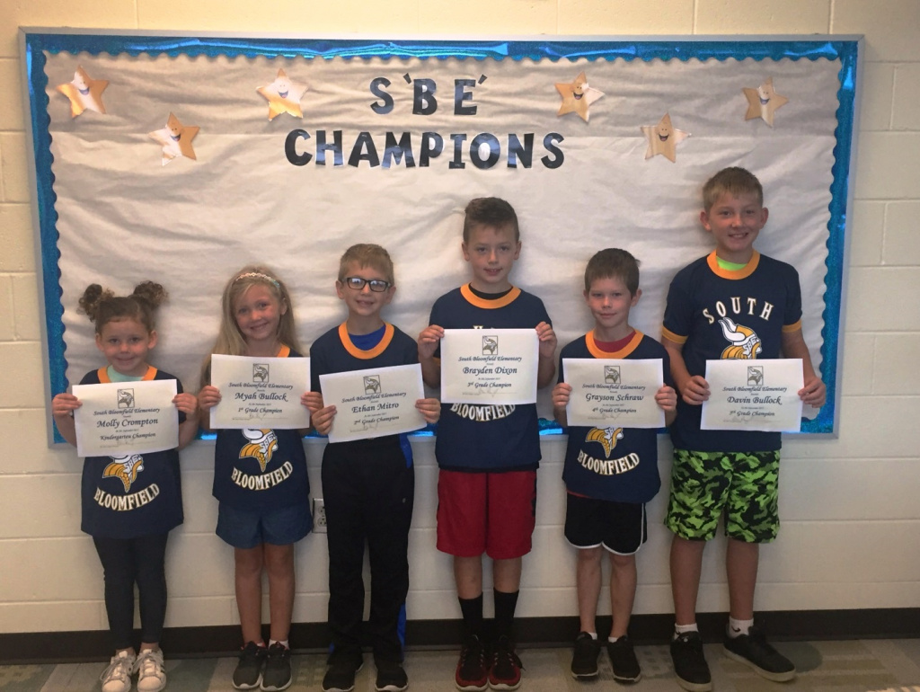 S Bloomfield Elementary Champions of the Month Scioto Post