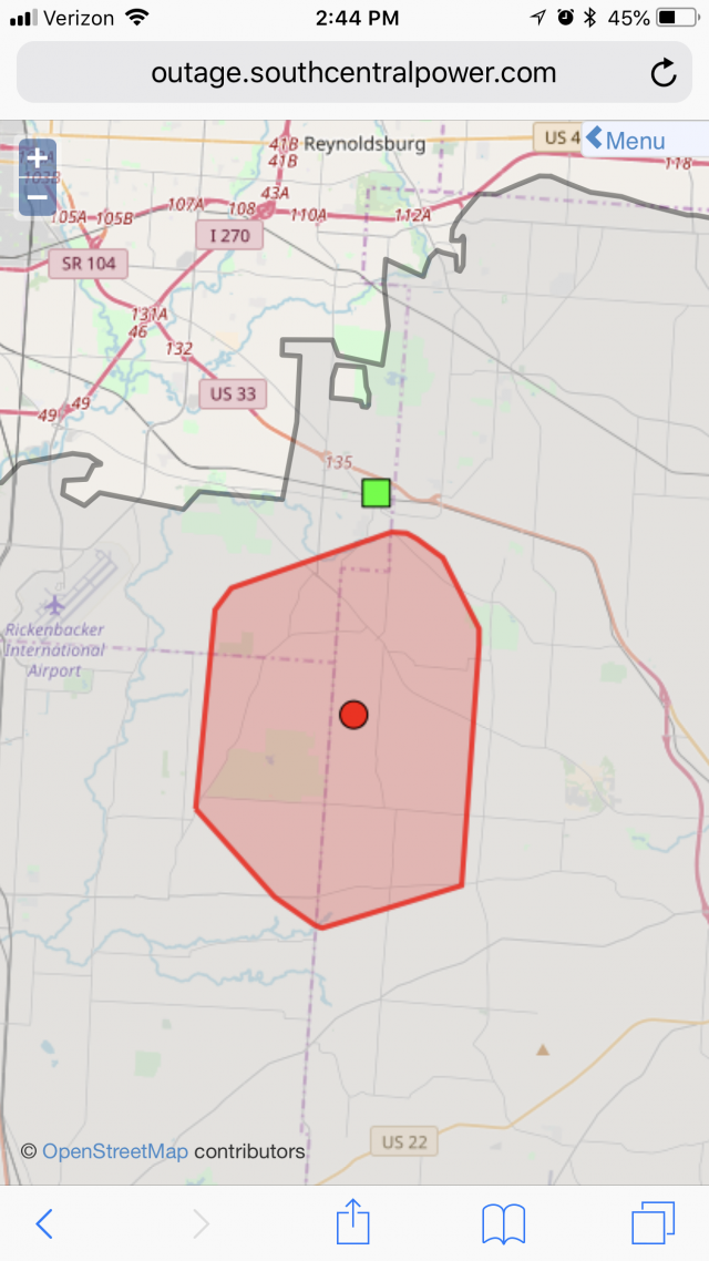 Power Outage in Lithopolis Caused by Accident, 3000 People Without Power Scioto Post