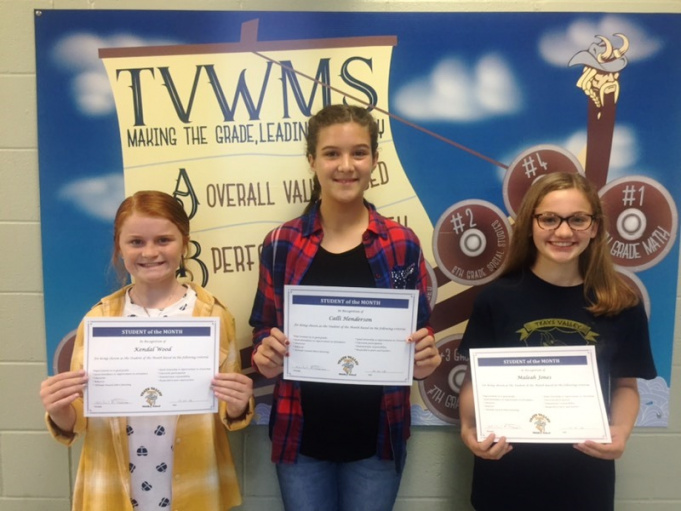 Teays Valley Middle School Student of the Month Scioto Post