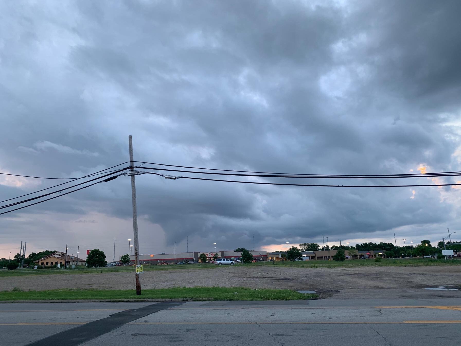 US National Weather Service Chicago Illinois - This tiny funnel cloud is  from eastern DeKalb County as of 7:15 pm. Brief funnels have been reported  elsewhere in the area too, and not