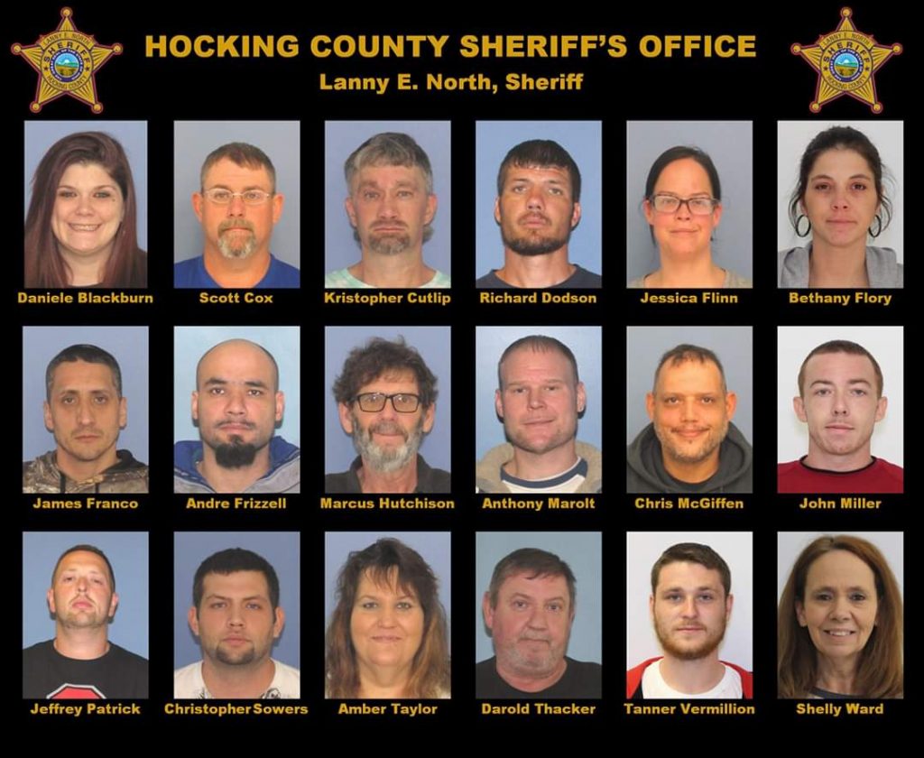 BREAKING NEWS Hocking County OH Several Drug Trafficking Indictments