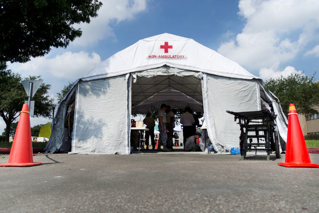Ohio Health Berger Erecting Triage Tents on Circleville Location