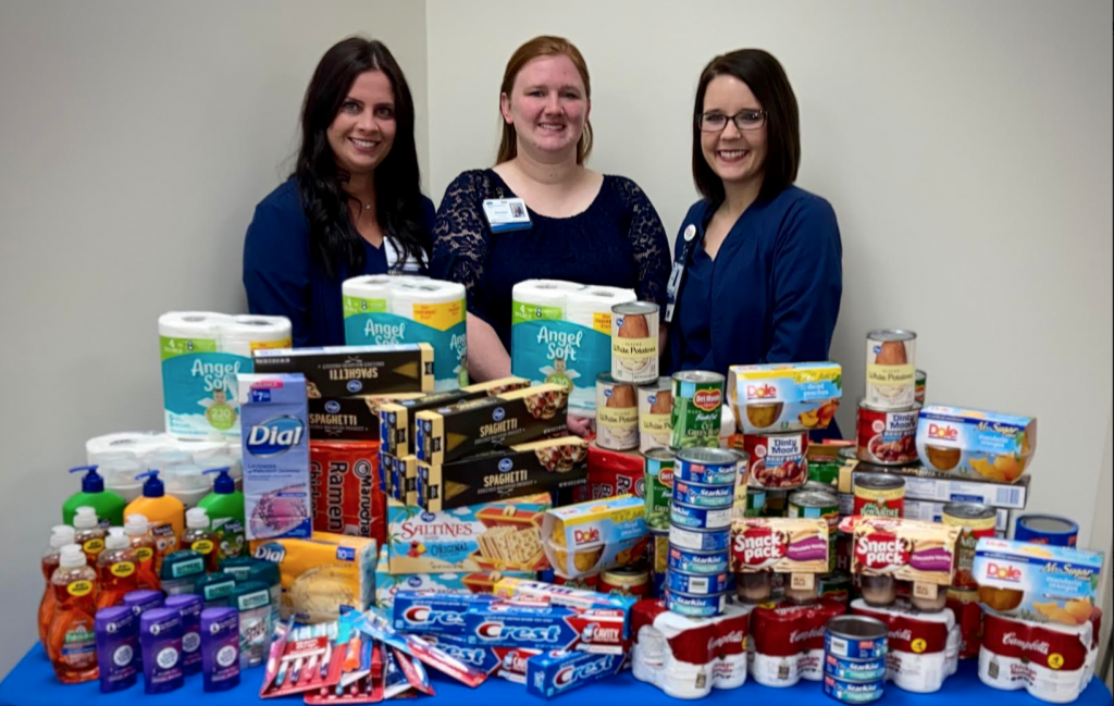 Adena Hospice Workers Collect and Donate Food to Help Feed Pike Co