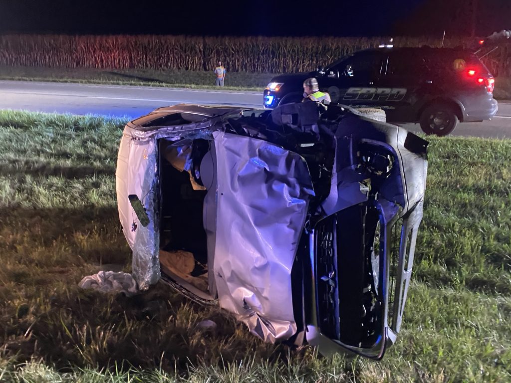 UPDATE One Person Transported to Hospital After Rollover Crash in