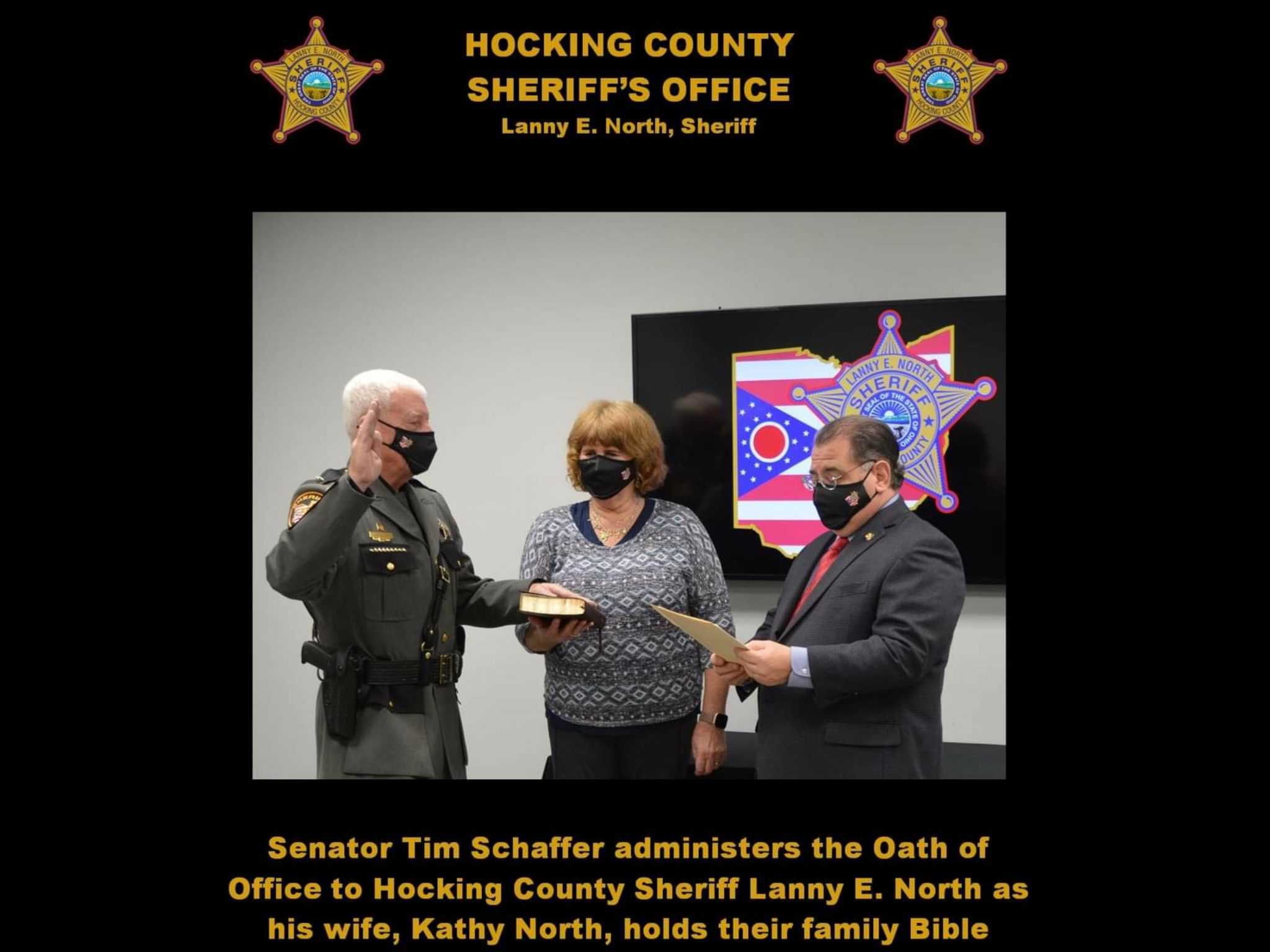 Hocking County OH Sheriff Lanny E. North Longest Serving