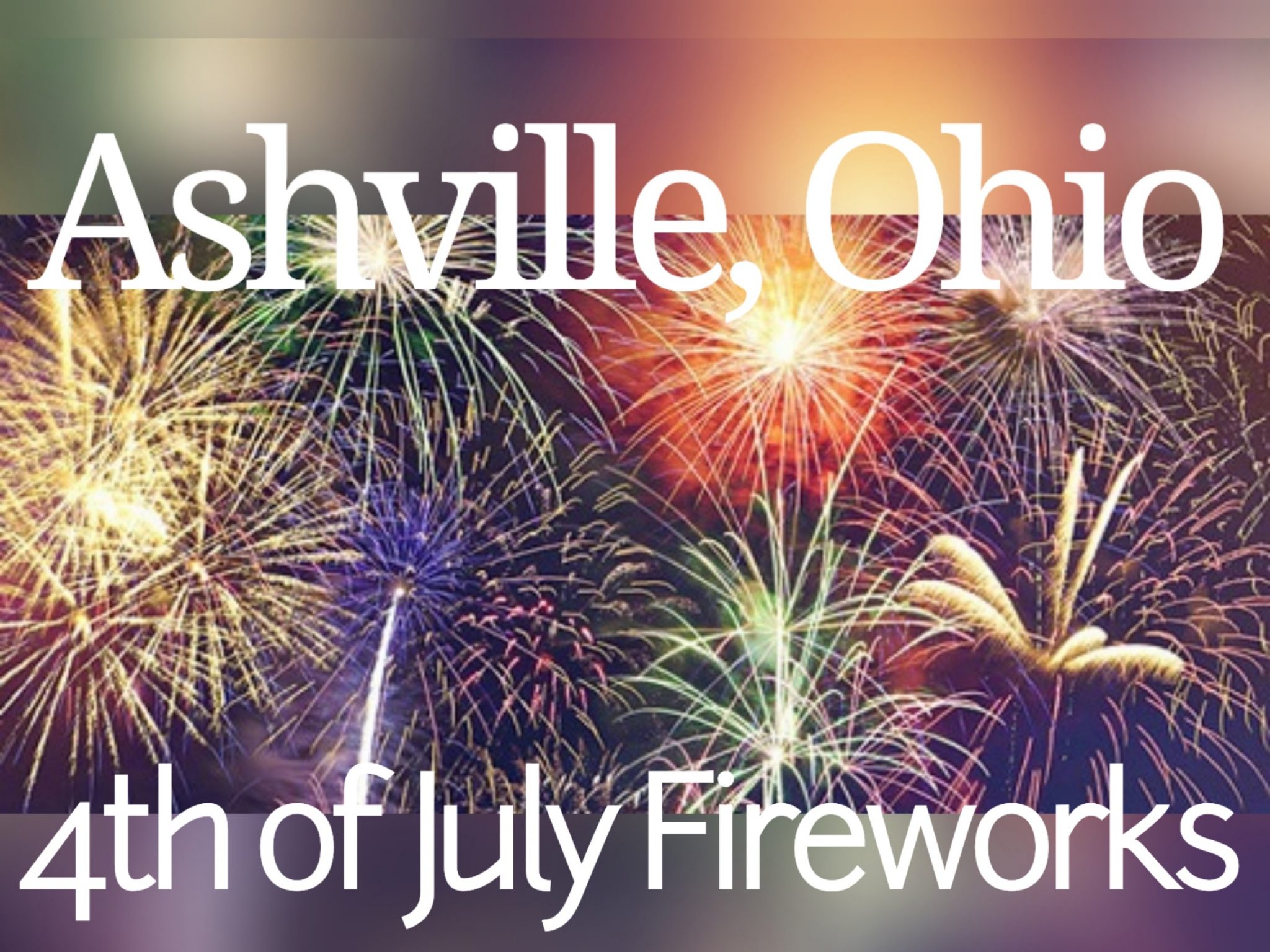 Ashville OH Some Construction in the Area of Fireworks Display