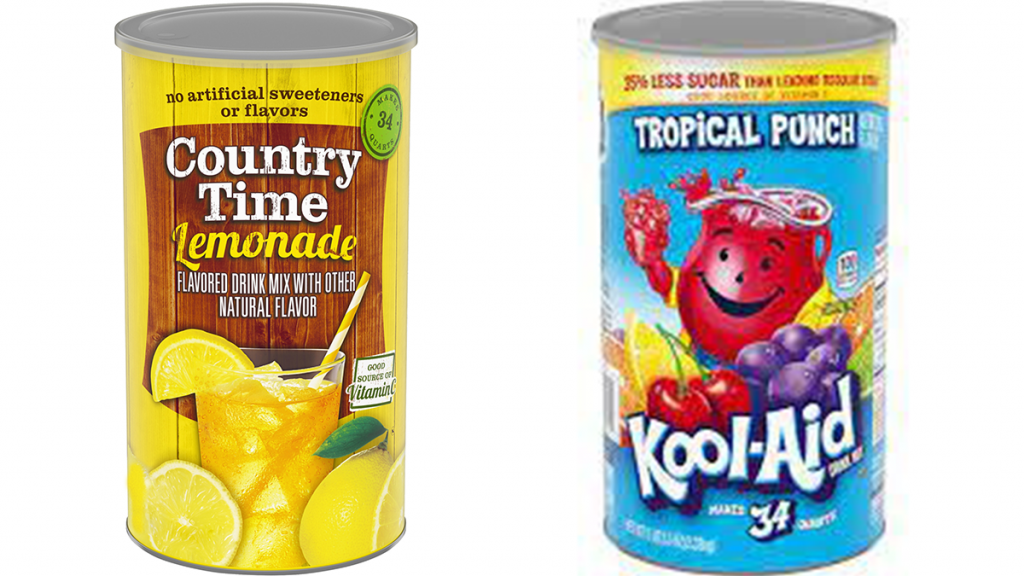 KoolAid and Country Time Lemonade Recalled Due to Glass and Metal