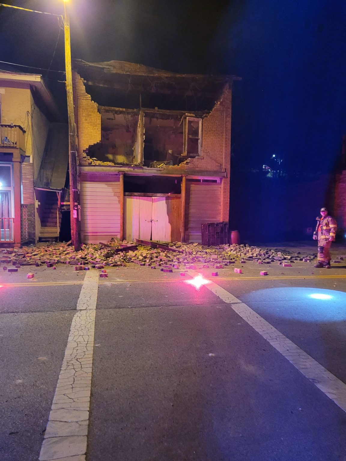 Historical Building Collapses into Street in New Straitsville Scioto Post