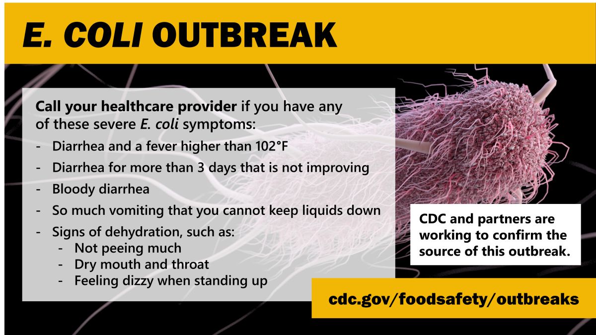 CDC Updates on E. Coli Sickness in Ohio, and Other States Linked to