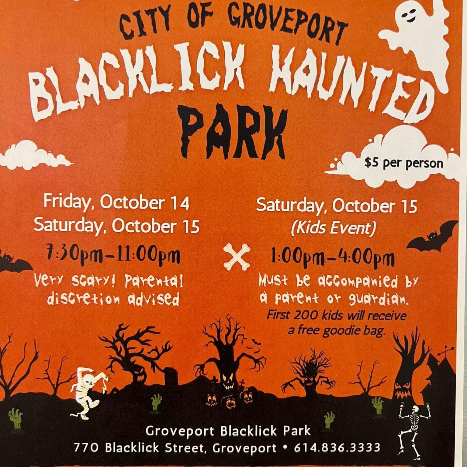 Groveport Blacklick Haunted Park For Kids During Day, Adults at Night