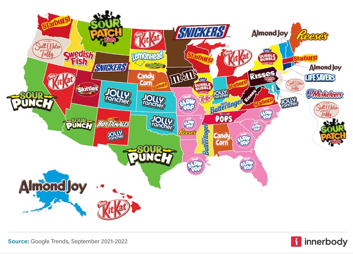 Ohio Ranks Number 2 for Most Candy Loving, You'll Be Surprised What Candy is the Favorite
