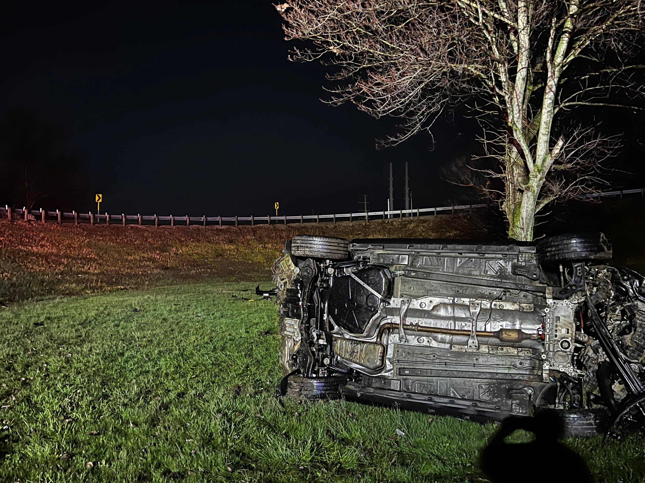 Update - Vehicle Jumps Over Guardrail into Valley Below in Pickaway ...