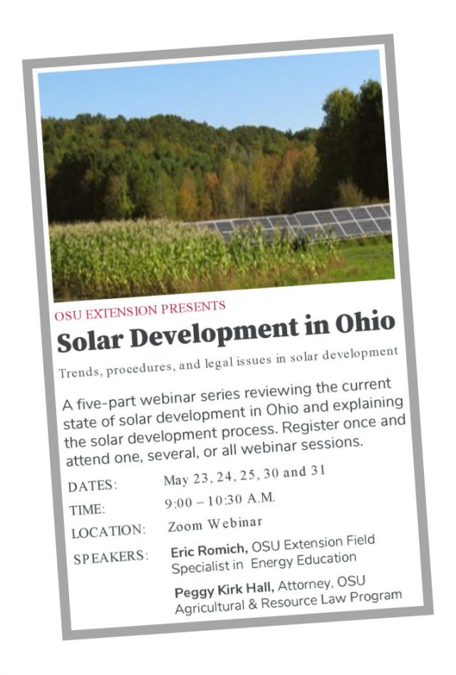 Solar Development in Ohio - Trends, Processes, and Legal Issues with Solar Energy Development-E2