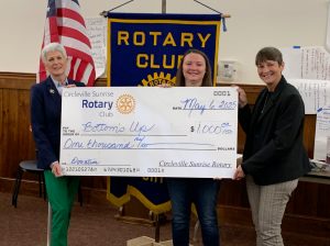 Sunrise Rotary Donates $1,000 to Bottoms Up Diaper Bank, Launches Community Drive