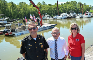 Governor DeWine Highlights Portsmouth Riverfront Revitalization, Launch of Ohio River Cleanup Barge
