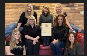 Ohio House of Representatives Honors Color Bar Hair Studio for Pumpkin Show Window Win