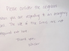 Saltcreek Tarlton Volunteer Fire Department Responds to Letter Questioning Siren Use