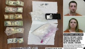 Traffic Stop Leads to Half-Pound Narcotics Bust in Portsmouth; Kentucky Man and Local Woman Arrested