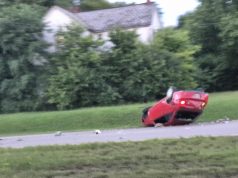 Driver Hospitalized After Dramatic Rollover Crash on US-23 in Harrison Township